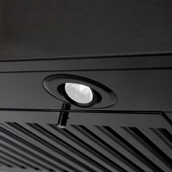 ZLINE Wall Mount Range Hood in Black Stainless Steel with Built-in ZLINE CrownSound Bluetooth Speakers (BSKENCRN-BT) - Image 7