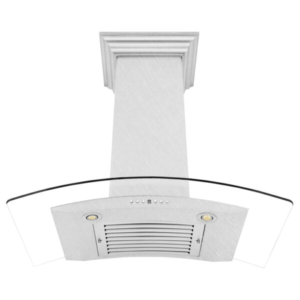 ZLINE Ducted Wall Mount Range Hood in Fingerprint Resistant Stainless Steel & Glass (8KN4S) - Image 6