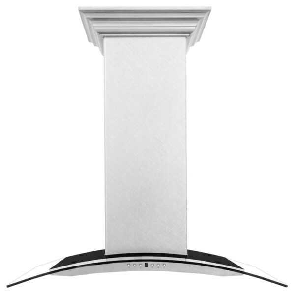 ZLINE Ducted Wall Mount Range Hood in Fingerprint Resistant Stainless Steel & Glass (8KN4S) - Image 8