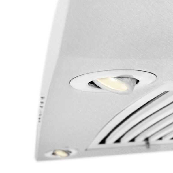 ZLINE Ducted Wall Mount Range Hood in Fingerprint Resistant Stainless Steel & Glass (8KN4S) - Image 4