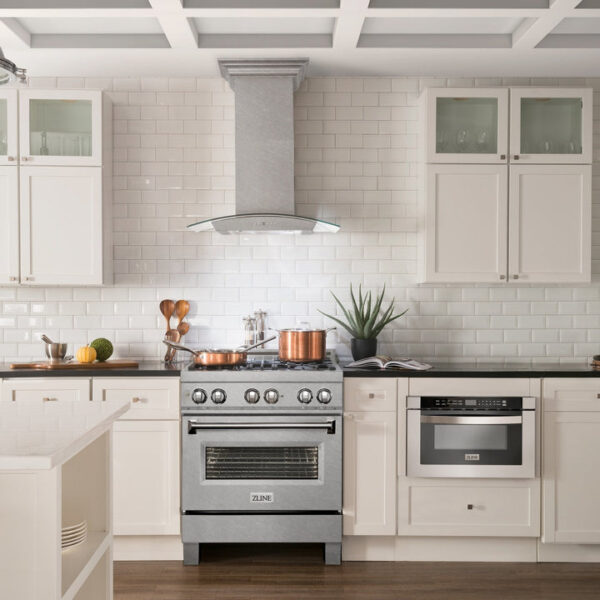 ZLINE Ducted Wall Mount Range Hood in Fingerprint Resistant Stainless Steel & Glass (8KN4S) - Image 10
