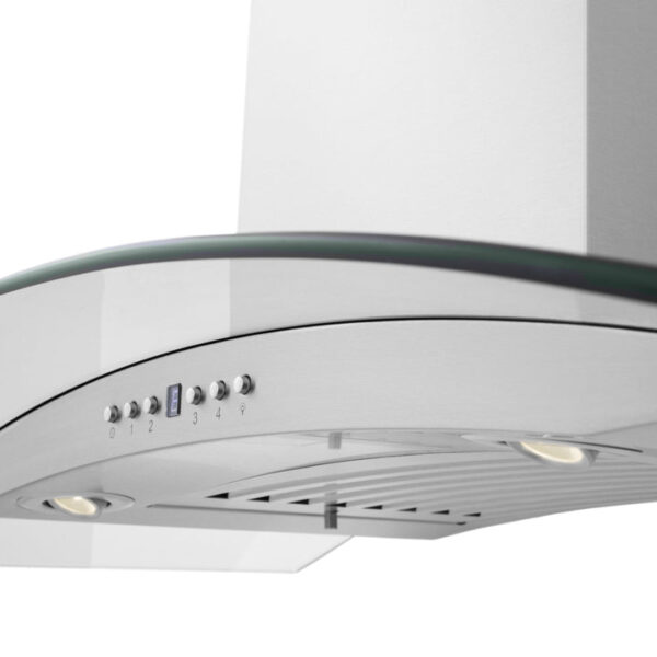 ZLINE Convertible Vent Wall Mount Range Hood in Stainless Steel & Glass (KN4) - Image 5