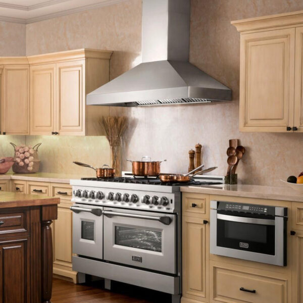 ZLINE Wall Mount Range Hood in Stainless Steel - Includes Remote Blower 400/700CFM Options (597-RD/RS) - Image 8