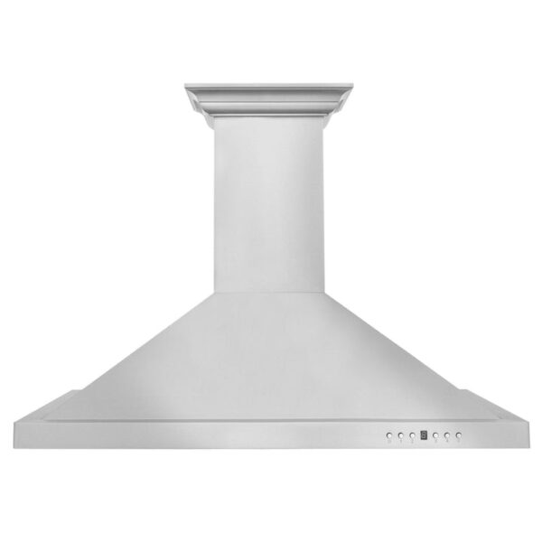 ZLINE CrownSound Ducted Vent Wall Mount Range Hood in Stainless Steel with Built-in Bluetooth Speakers (KBCRN-BT) - Image 9