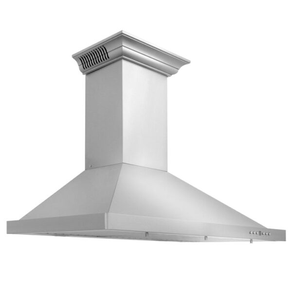 ZLINE CrownSound Ducted Vent Wall Mount Range Hood in Stainless Steel with Built-in Bluetooth Speakers (KBCRN-BT) - Image 10
