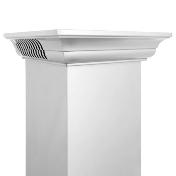 ZLINE CrownSound Ducted Vent Wall Mount Range Hood in Stainless Steel with Built-in Bluetooth Speakers (KBCRN-BT) - Image 8