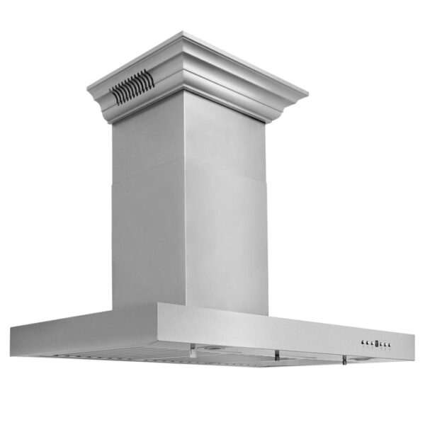 ZLINE Wall Mount Range Hood In Stainless Steel With Built-In ZLINE CrownSound Bluetooth Speakers (KECRN-BT) - Image 13