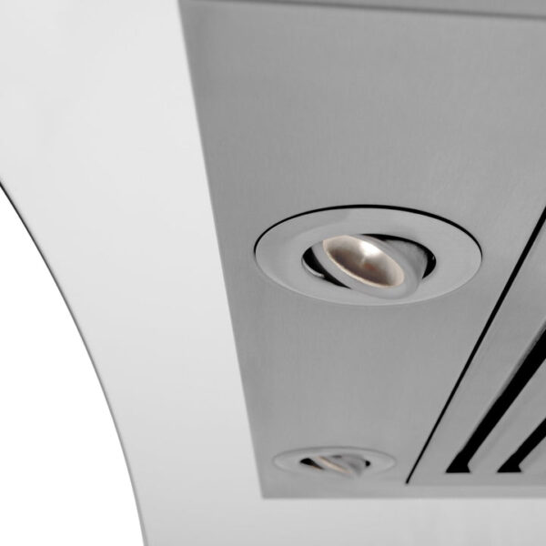 ZLINE Ducted Vent Wall Mount Range Hood in Stainless Steel with Built-in ZLINE CrownSound Bluetooth Speakers (KNCRN-BT) - Image 5