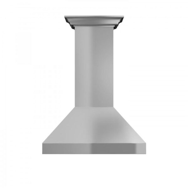 ZLINE Professional Convertible Vent Wall Mount Range Hood in Stainless Steel with Crown Molding (597CRN) - Image 9