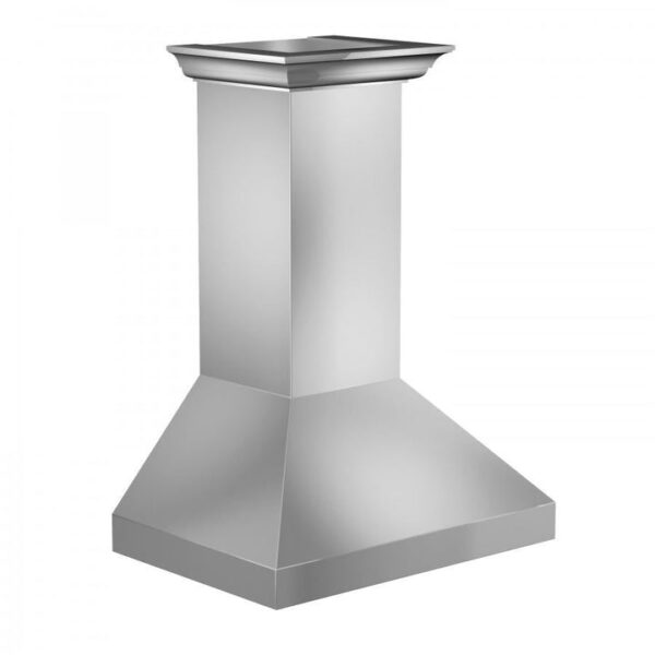 ZLINE Professional Convertible Vent Wall Mount Range Hood in Stainless Steel with Crown Molding (597CRN) - Image 7