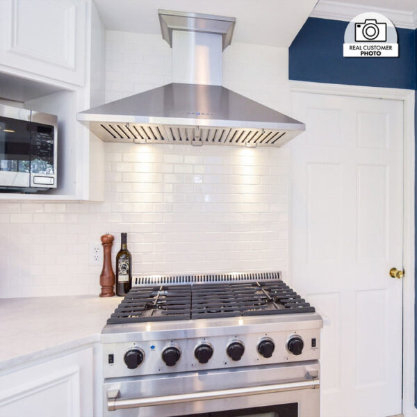 ZLINE Convertible Vent Wall Mount Range Hood in Stainless Steel with Crown Molding (KL2CRN) - Image 5