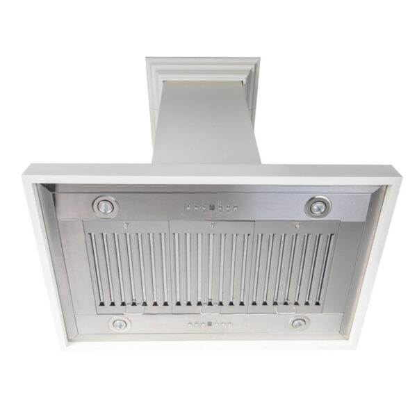 ZLINE Wooden Island Mount Range Hood in Cottage White (KBiTT) - Image 4