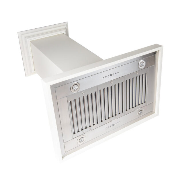 ZLINE Wooden Island Mount Range Hood in Cottage White (KBiTT) - Image 6