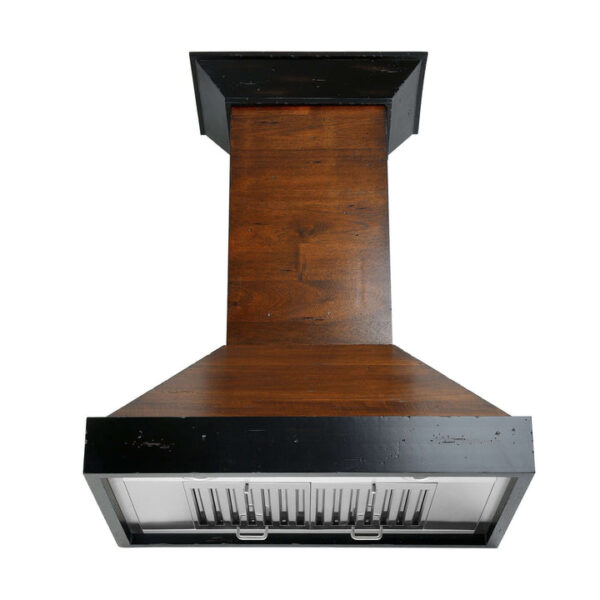 ZLINE 30 in. Convertible Vent Wooden Wall Mount Range Hood in Antigua and Walnut (KBAR-30) - Image 8