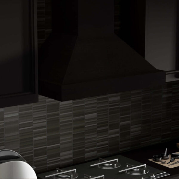 ZLINE Convertible Vent Wooden Wall Mount Range Hood in Black (KBCC) - Image 2