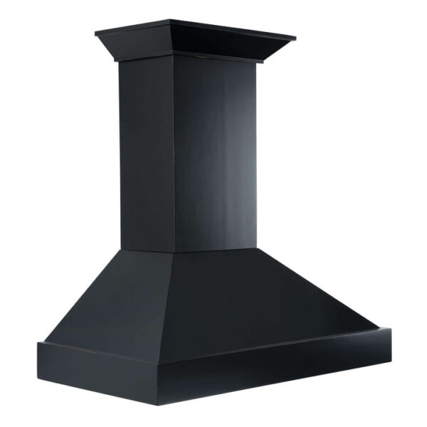 ZLINE Convertible Vent Wooden Wall Mount Range Hood in Black (KBCC) - Image 9