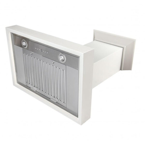 ZLINE Ducted Wooden Wall Mount Range Hood in Cottage White (KBTT) - Image 6