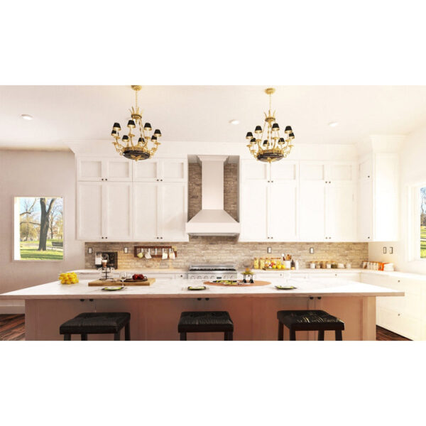 ZLINE Ducted Wooden Wall Mount Range Hood in Cottage White (KBTT) - Image 3