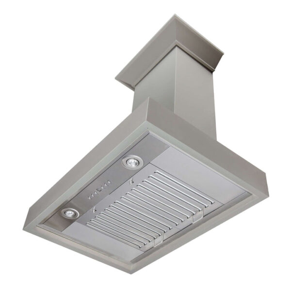 ZLINE Convertible Vent Wooden Wall Mount Range Hood in Gray (KBUU) - Image 7