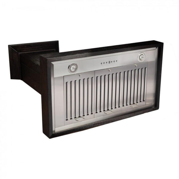 ZLINE Wooden Wall Mount Range Hood In Rustic Dark Finish - Includes Motor (KPDD) - Image 6