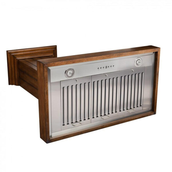 ZLINE Wooden Wall Mount Range Hood In Rustic Light Finish - Includes Motor (KPLL) - Image 7
