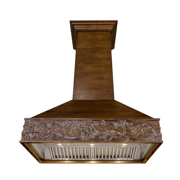 ZLINE 42 in. Wooden Wall Mount Range Hood in Walnut (373RR-42) - Image 3