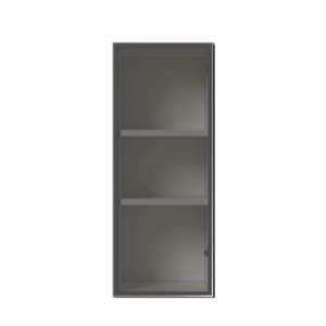 UC-WMG1830-S — Aluminum Glass Wall Cabinet, Silver · 18 × 30 × 12 in.