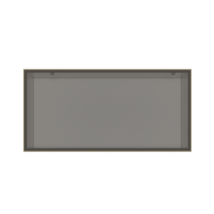 UC-WLUMG3621-CB — Lift-Up Aluminum Glass Cabinet, Champagne Bronze · 36 × 21 × 12 in.